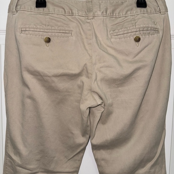 American Eagle Outfitters Light Khaki Pants Work School Casual Size 10 - Picture 6 of 9